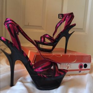 Pink Zebra Platform Stiletto